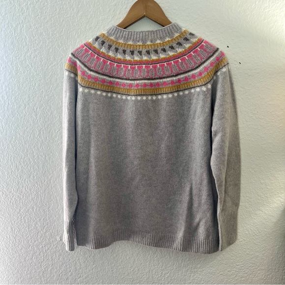 J. Crew Harley Of Scotland lambswool crewneck sweater Size Large - Picture 4 of 10